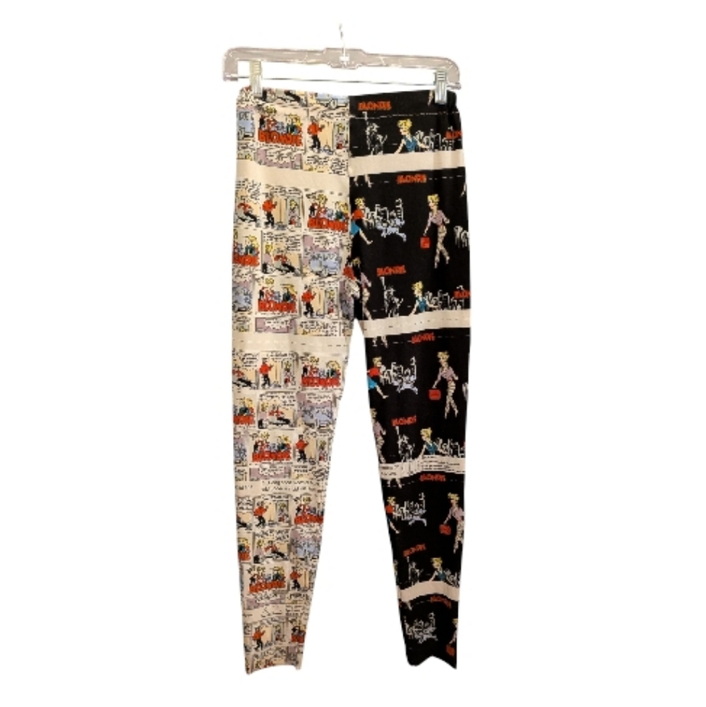 Graphic "BLONDIE" Comic Print Leggings MEDIUM